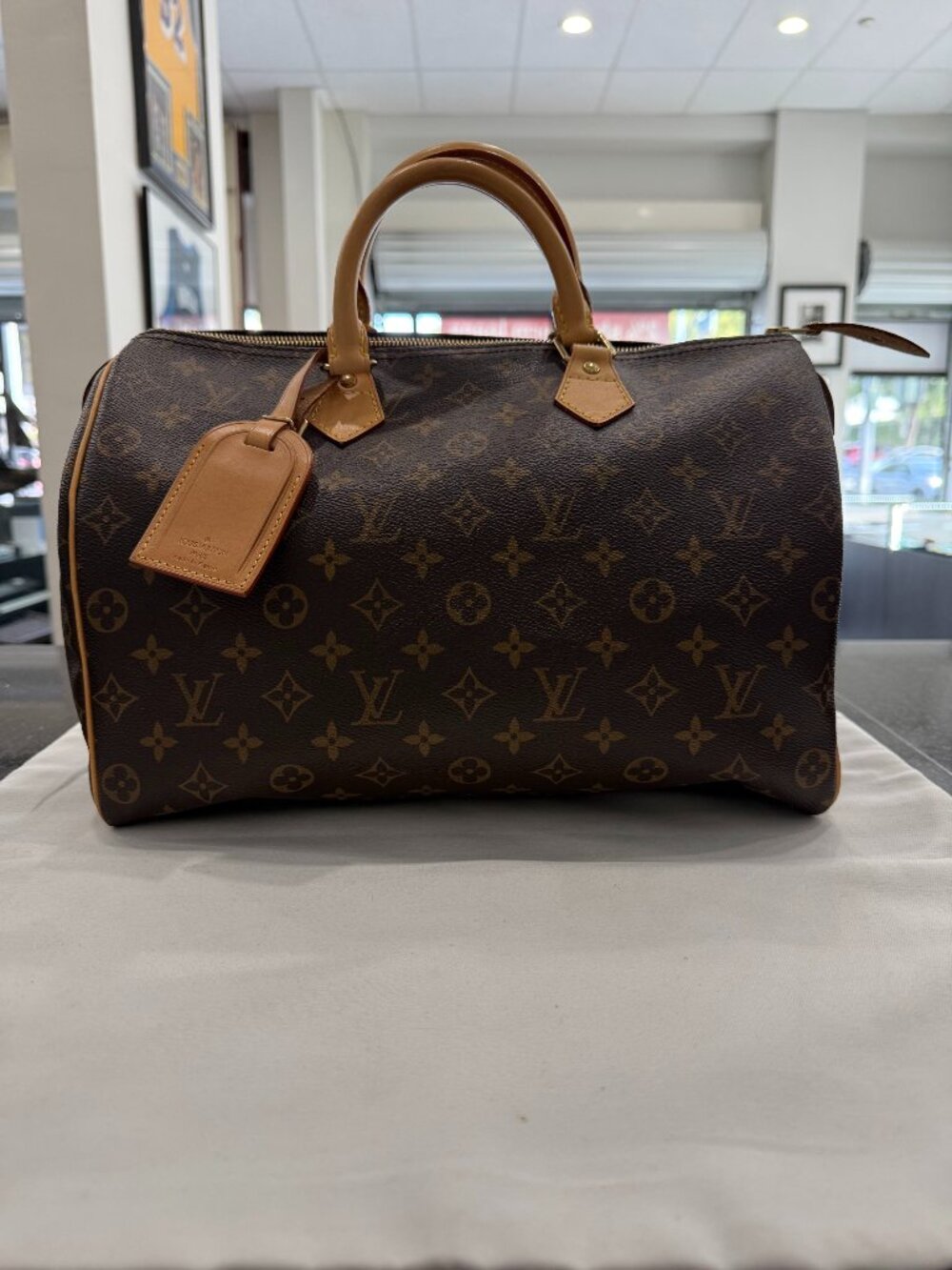 Louis Vuitton Monogram Speedy 35 Handbag(Year 2004)
